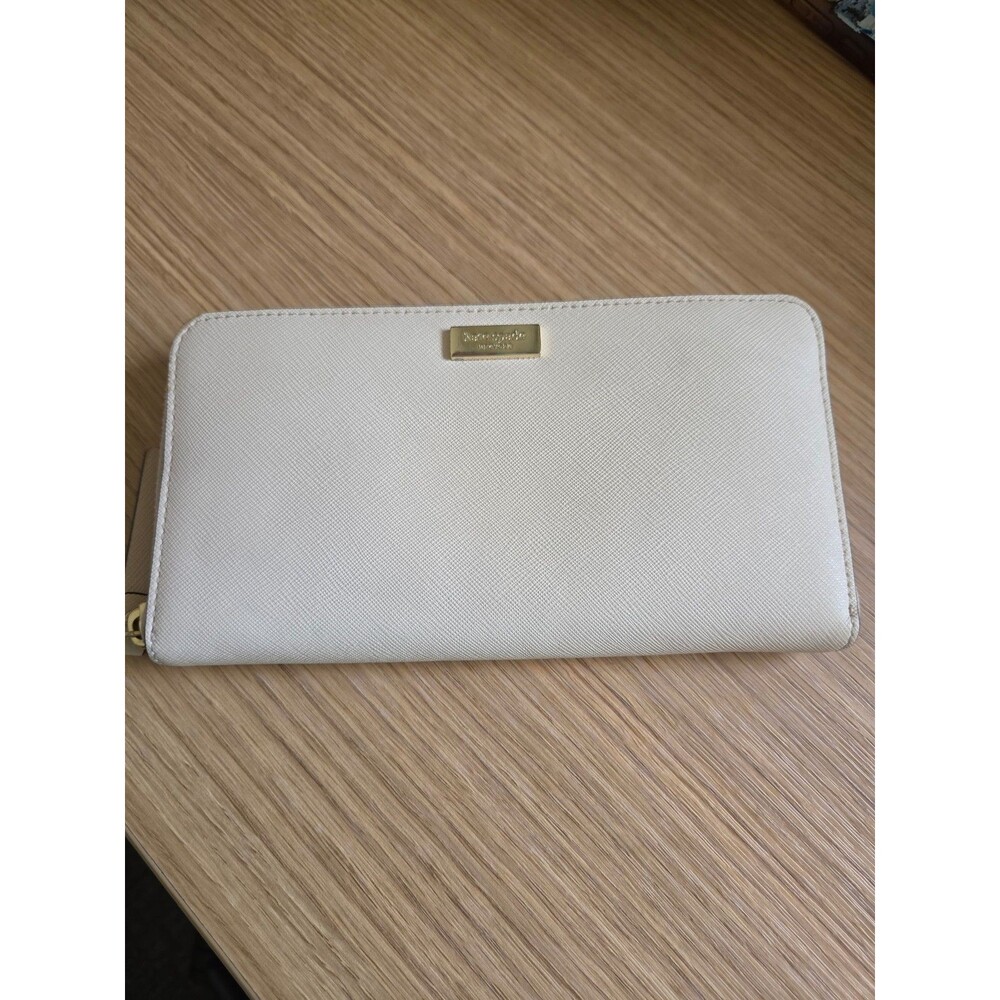 Kate Spade Newbury Lane Neda Ziparound Accordion Wallet Light Pink Beige